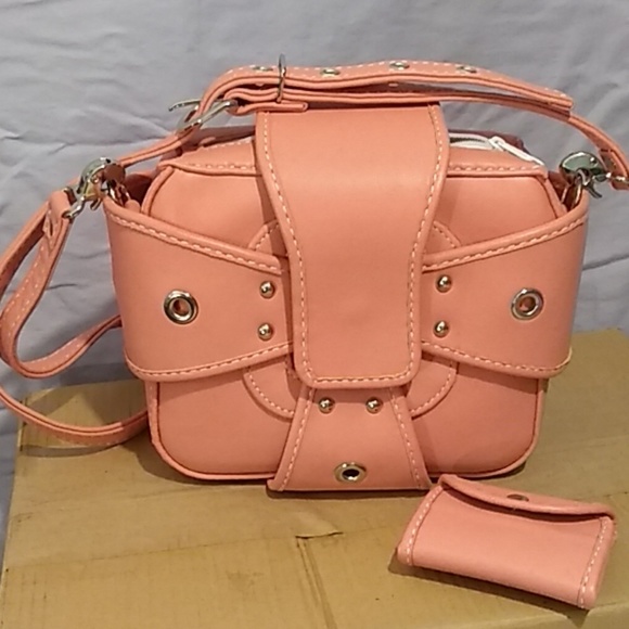 Personal design , One of a kind pink leather bag - Picture 1 of 4